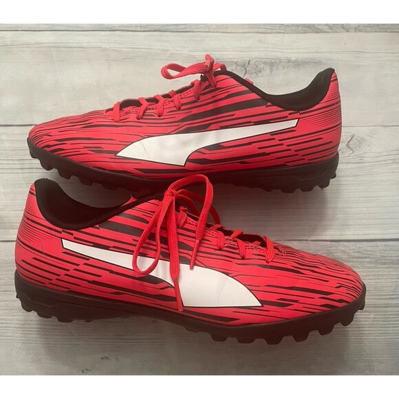 Puma Shoes Red Puma Indoor Mens Soccer Turf Cleats Shoes Size Adult